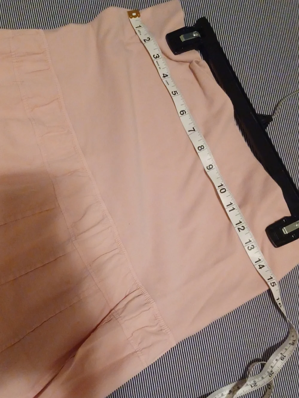 Women's Blush Pink A-Line Midi Skirt And Colorful Very Soft Skirt Size M